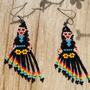 Native Cora Artisan Beaded Earring Set